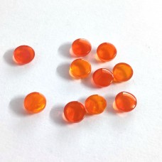 Orange Ethiopian opal 9mm round cabochon